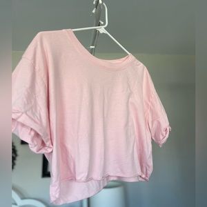 Light Pink Boxy CropTop💓